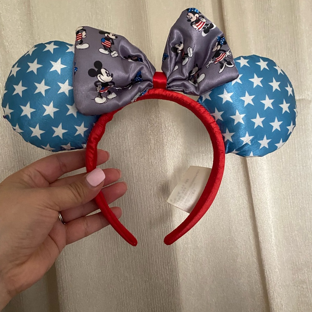 Disney Mickey Mouse Patriotic Ears Headband 🇺🇸✨